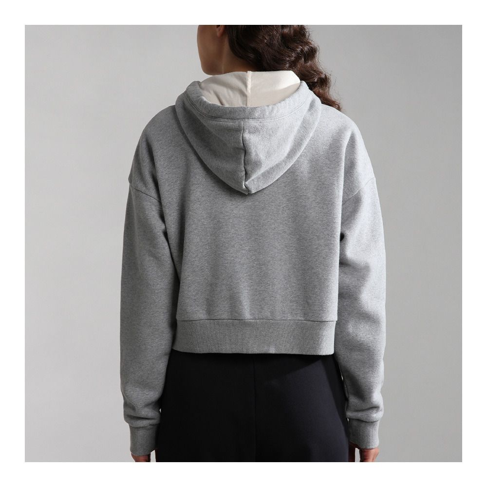 Napapijri BURGEE CROP - Sweat Femme med grey mel