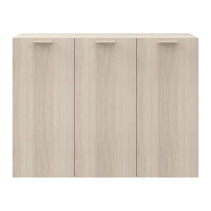 Buffet effet chêne 9 cases 3 portes GoodHome Atomia H. 112,5 x L. 150 x P. 37 cm