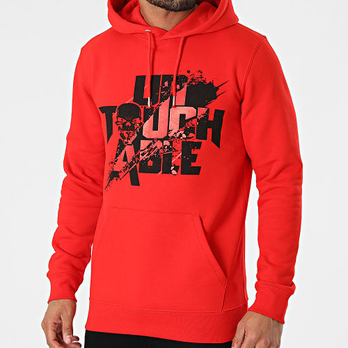 Sweat Capuche Splatter Rouge