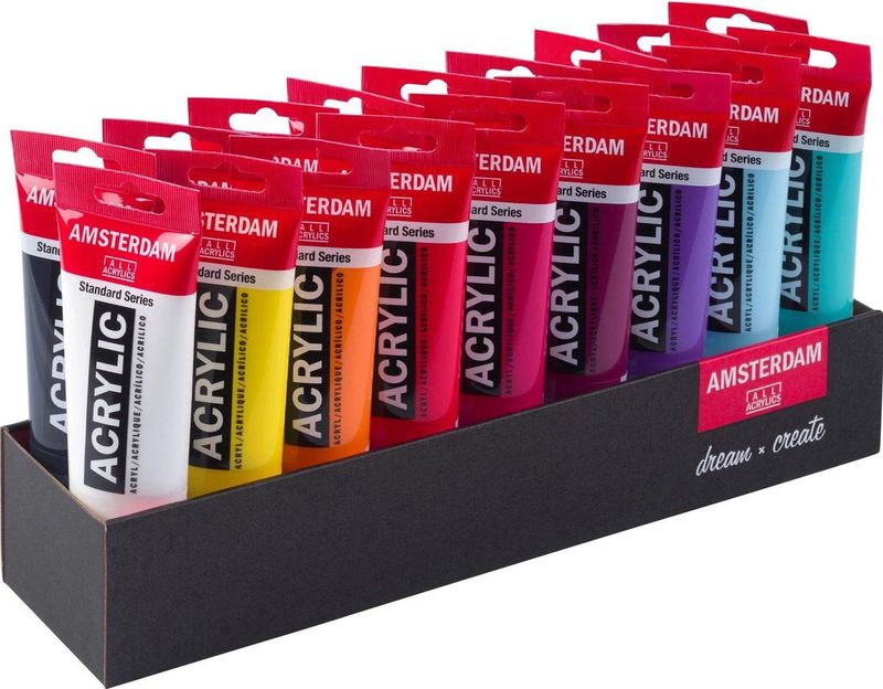 Amsterdam Standaard Acrylverf Voordeelverpakking 18 x 120 ml