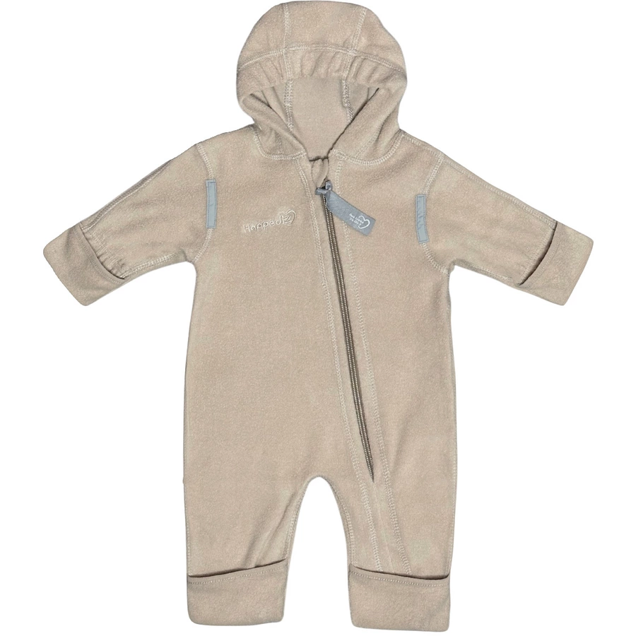 Hoppediz Overall Bio-Baumwollfleece Overall mit Umschlagbündchen Camel (kbA)