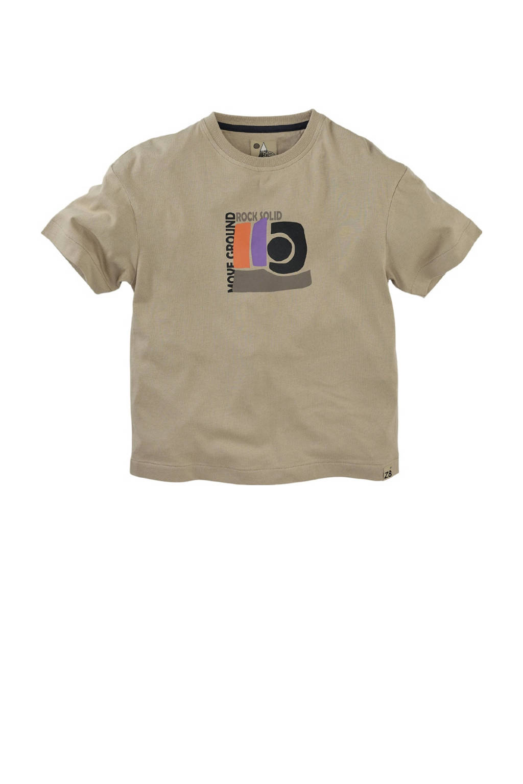 Z8 T-shirt Pyro met printopdruk zand