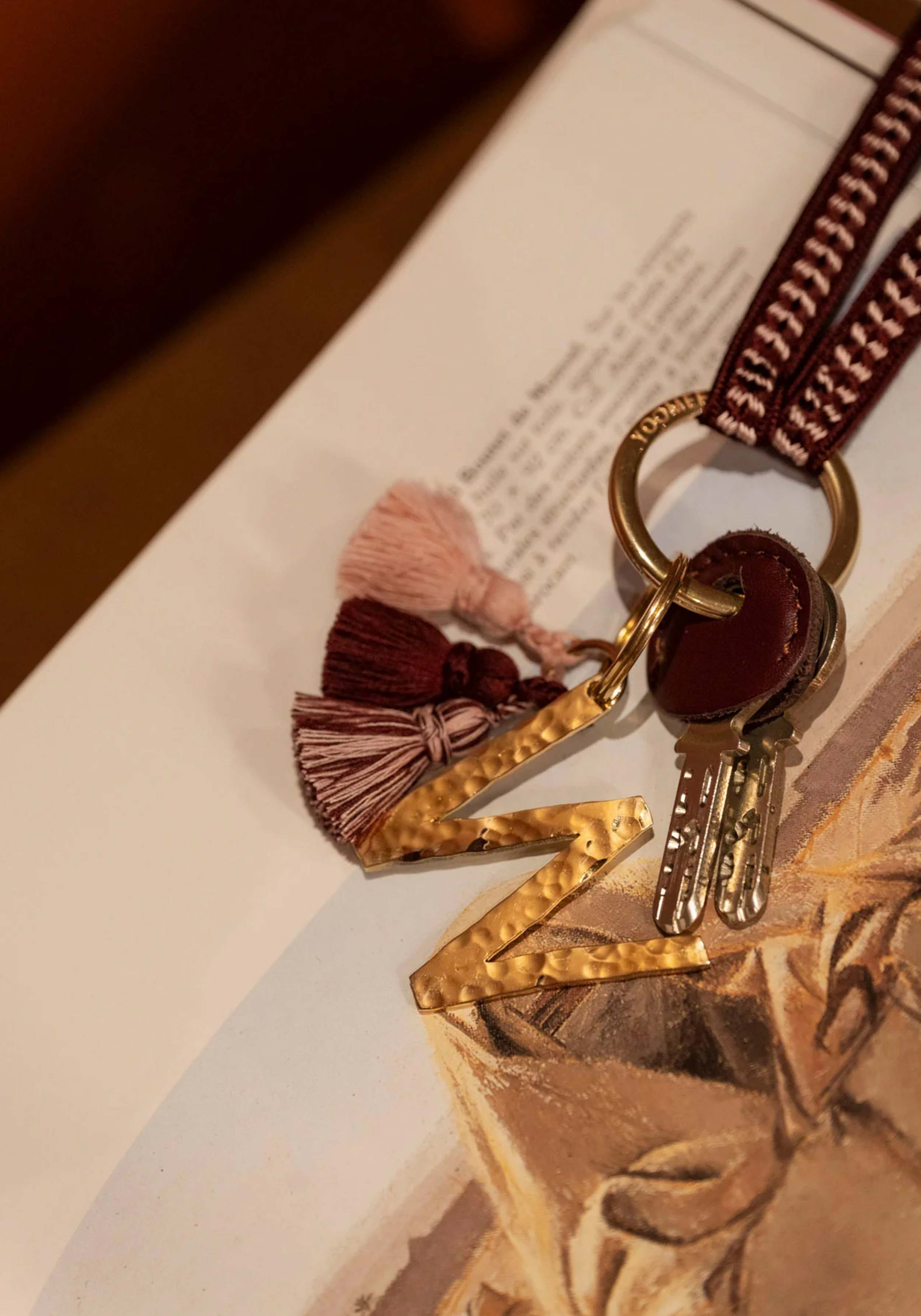 YOOMEE Mini-Schlüsselband Keychain Zahra Cherry Blossom Gold