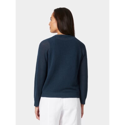 Damen-Strickjacke geknöpft, Blau