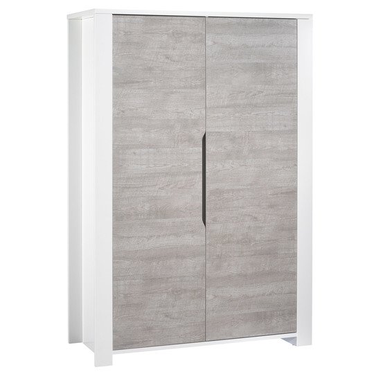 Loft armoire 2 portes   Gris/Blanc        de               Sauthon Baby's Sweet Home