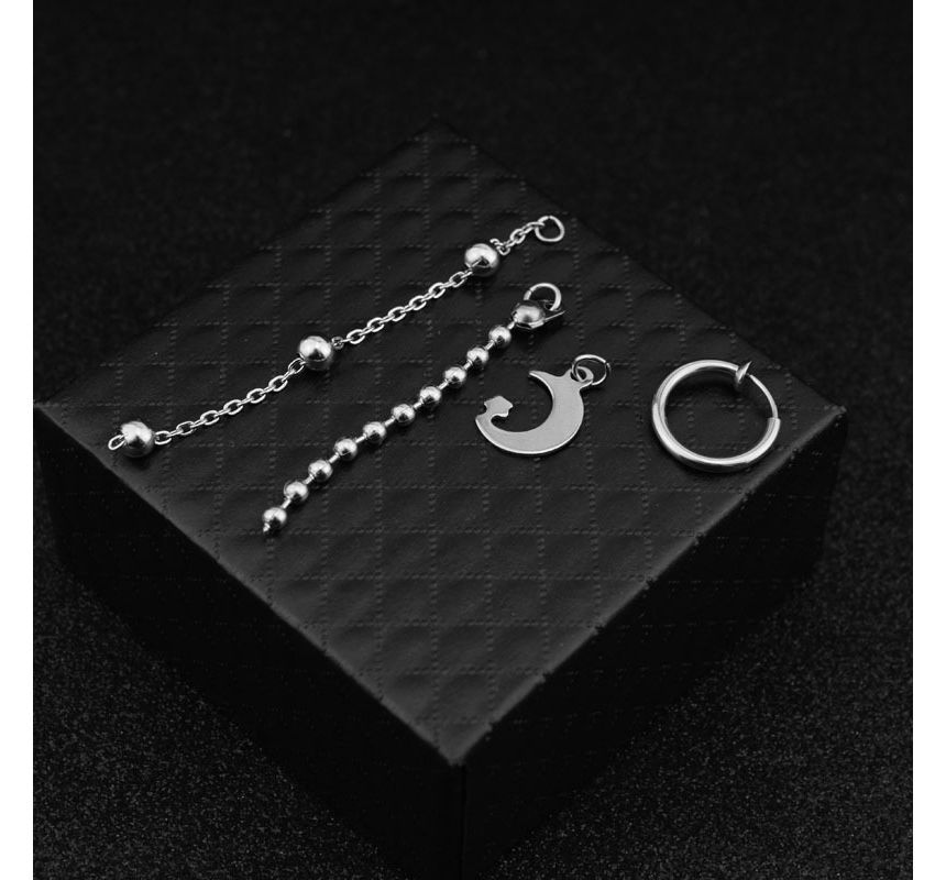 Juanitro - Maanketting Kwast Oorbel / Clip-On Oorbel