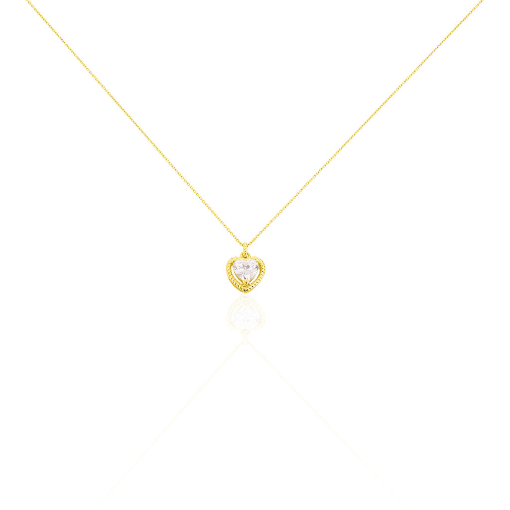 Collier Althea Or Jaune Oxyde De Zirconium
