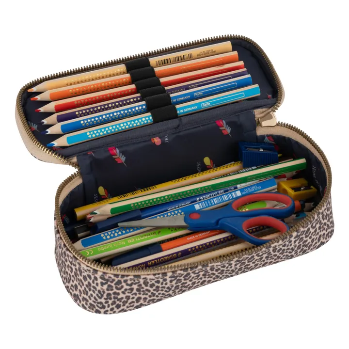 Jeune Premier Trousse Léopard Cherry | Beige