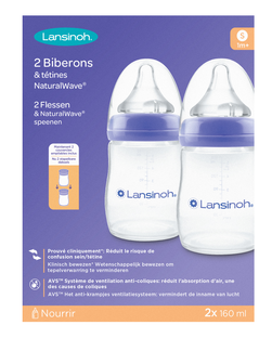 Lansinoh Natural Waves Drinkflessen 160ml 2ST