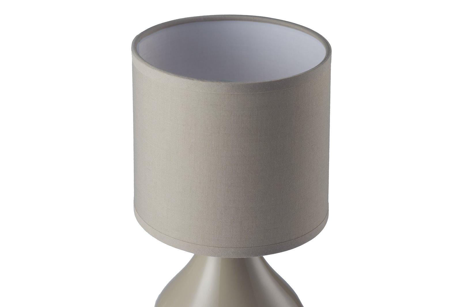 Alex bordlampe Taupe med taupefarget skjerm E14
