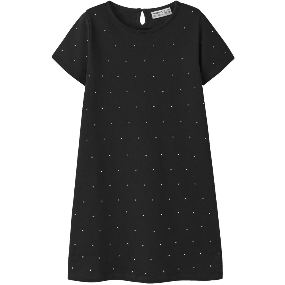 Køb Name It Black Nkfronja Ss Sweat Kjole Bru