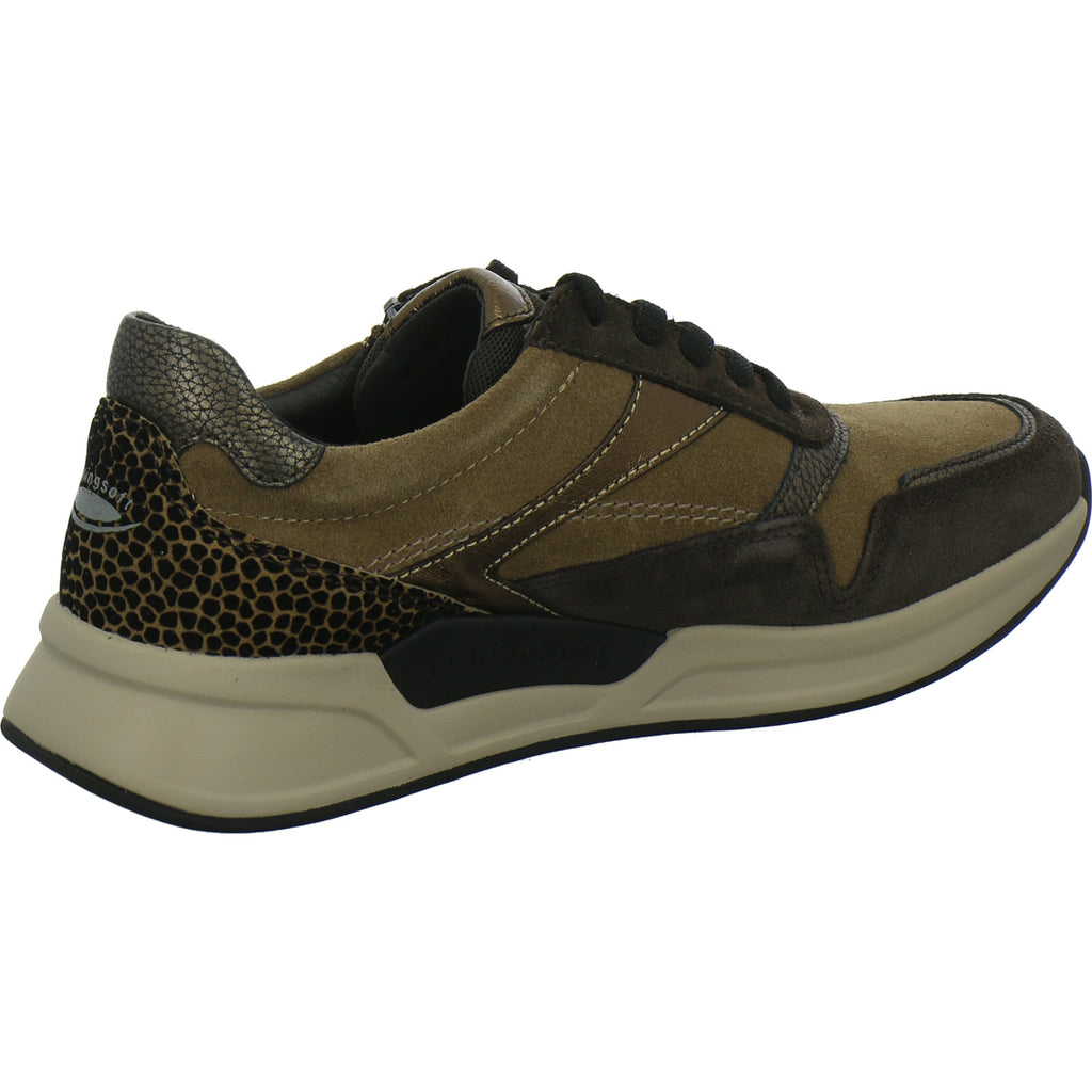 Gabor Comfort Sneaker Damen Rolling Soft Braun-kombi