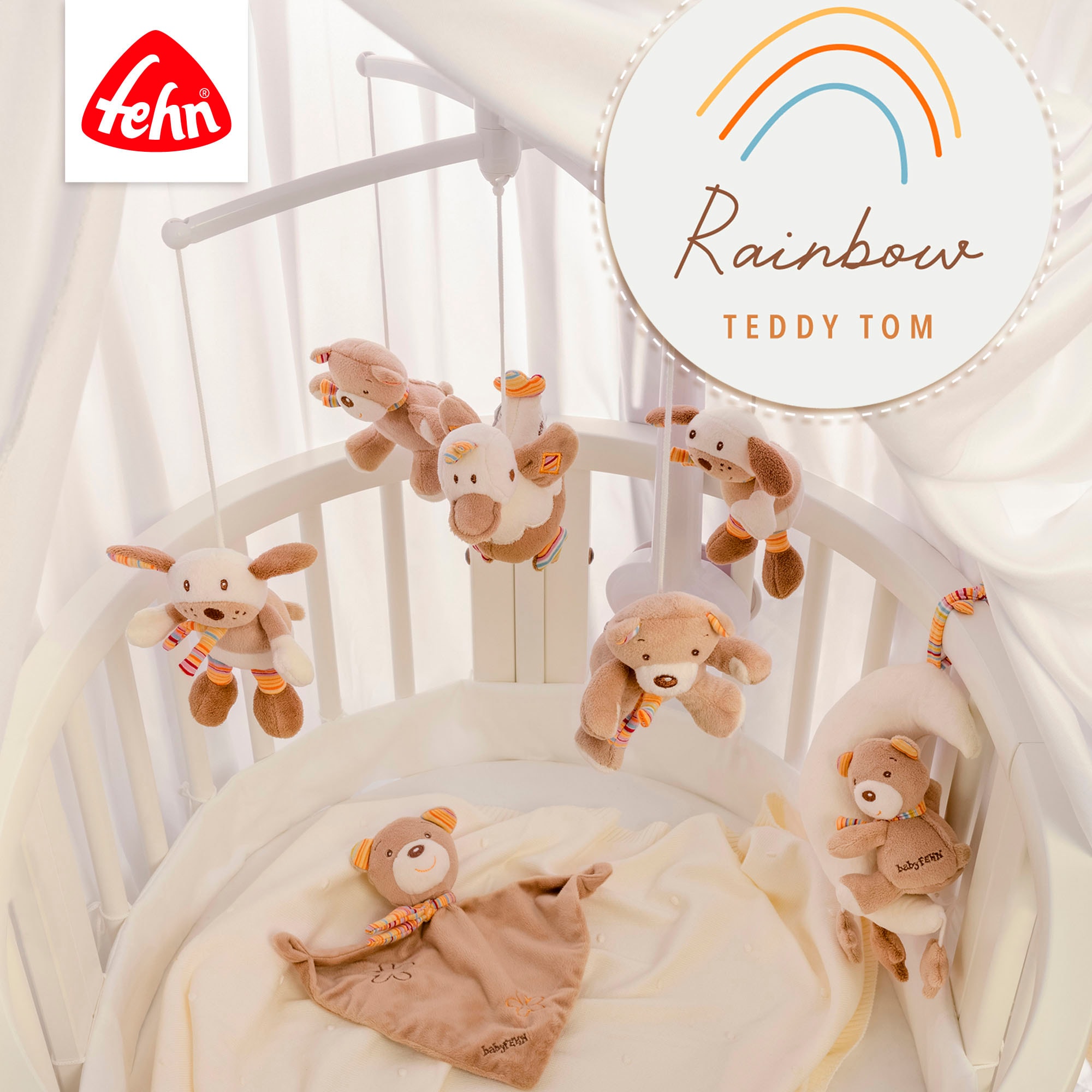 Fehn Spielbogen »Rainbow, 3-D-Activity-Decke« mit Krabbeldecke