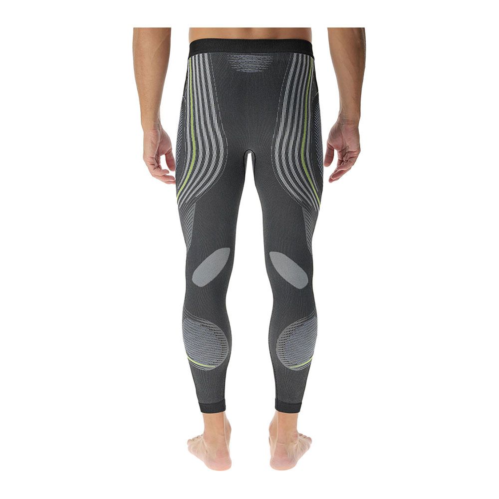 Uyn EVOLUTYON - Collant Homme anthracite melange/blue/yellow shiny