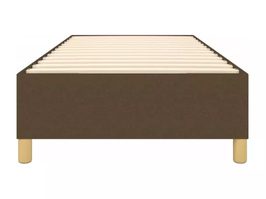 Sommier à lattes de lit Marron foncé 80x200 cm Tissu