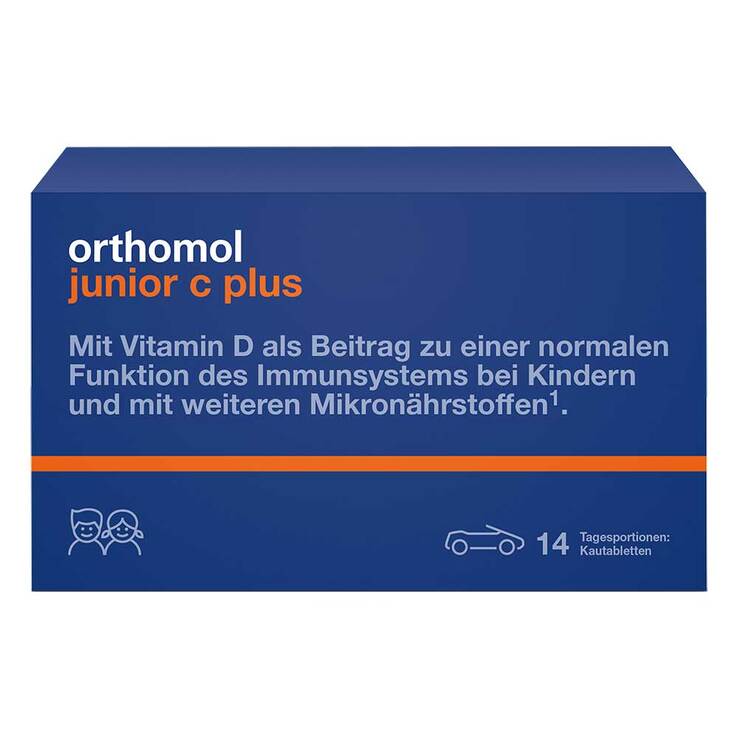 Orthomol Junior C plus Kautabletten Mandarine-Orange, 14 St