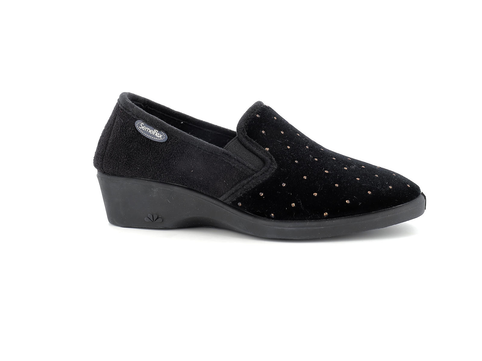 S brand-JULIETTE Textile Noir Or