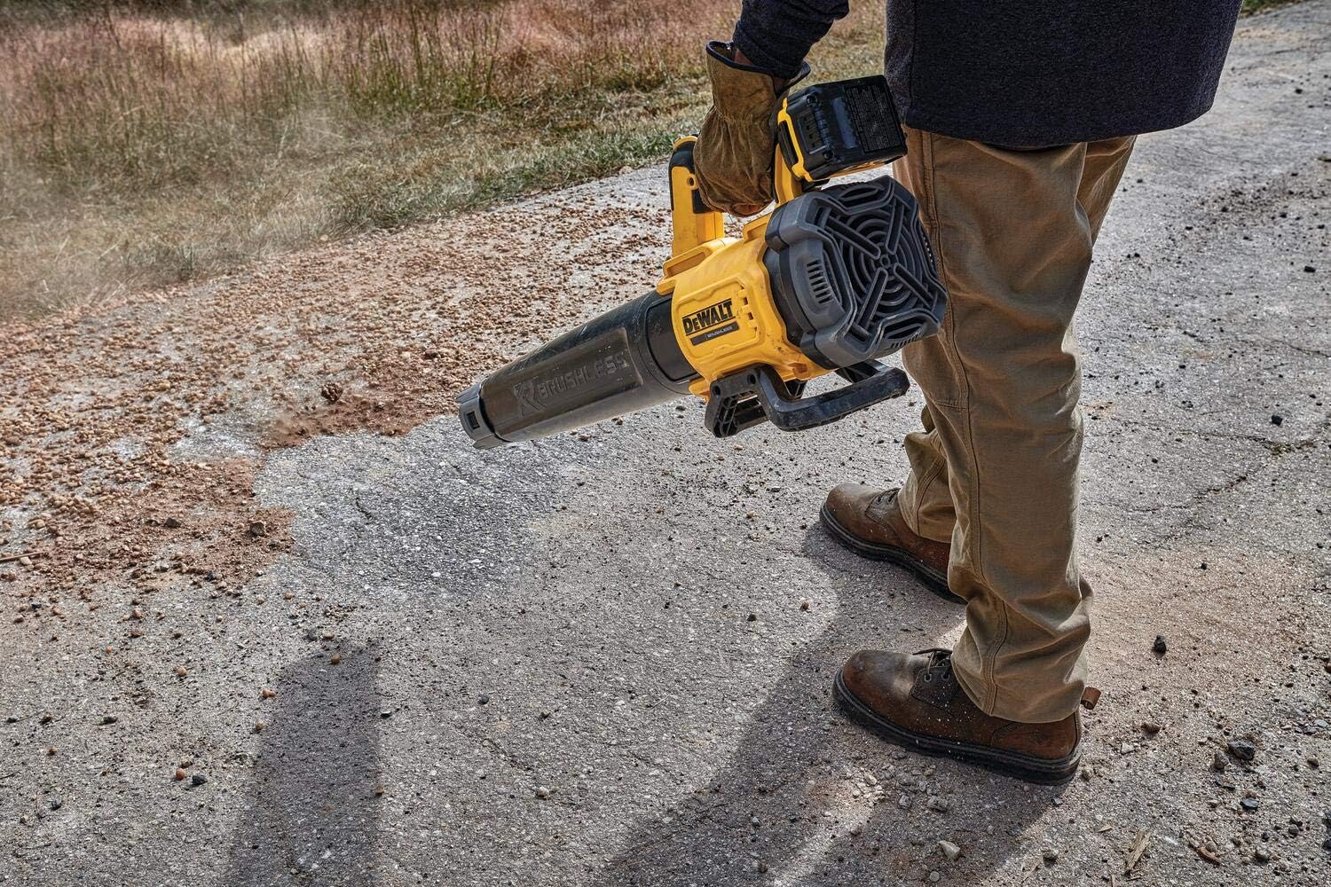 DEWALT axial sin escobillas XR 18V con 1 batería Li-Ion 5Ah, Multicolor, Buse concent. flux d'air - Avec batterie