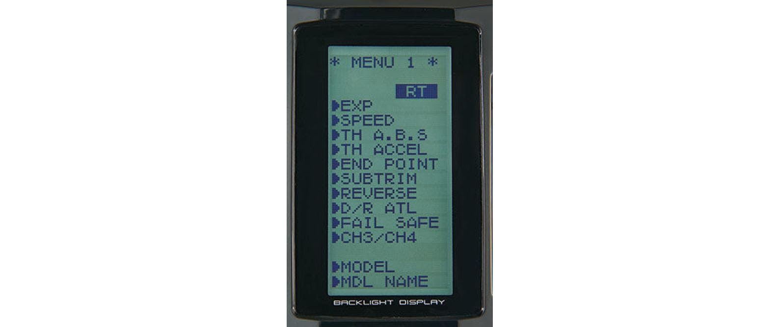 Fernsteuerung T4GRS mit R304SB Empfänger<br>2.4-GHz-Stick-Fernsteuerung mit 4 Kanälen für Autos und Boote