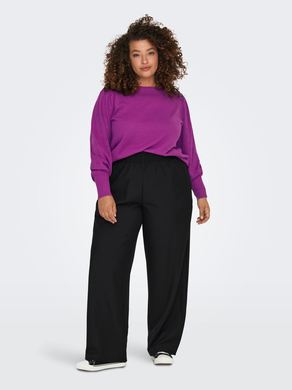 CARMIRLA Strickpullover Purple Wine