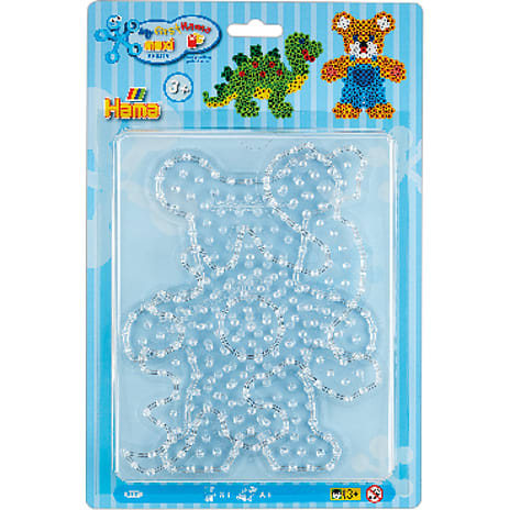 Hama maxi stiftplader - bamse + dinosaur