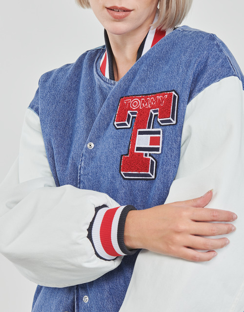 Tommy Jeans - DENIM LETTERMAN JACKET DF7018 - Multicolore