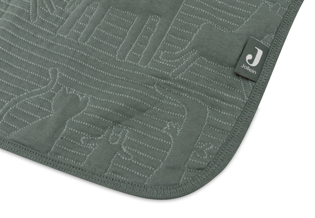 reversible wiegdeken Jungle Jambo - Ash Green/Laurel