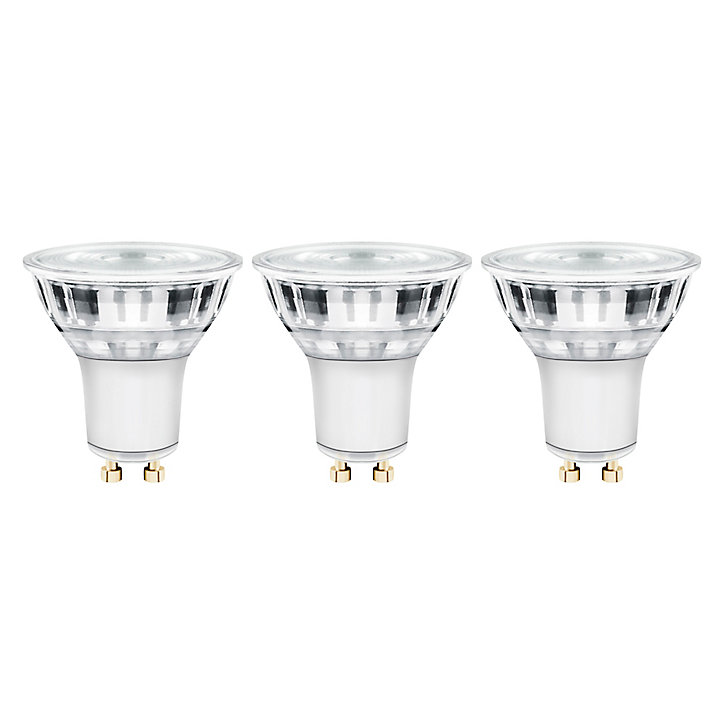 3 ampoules LED GU10 spot 4,5W=50W blanc neutre