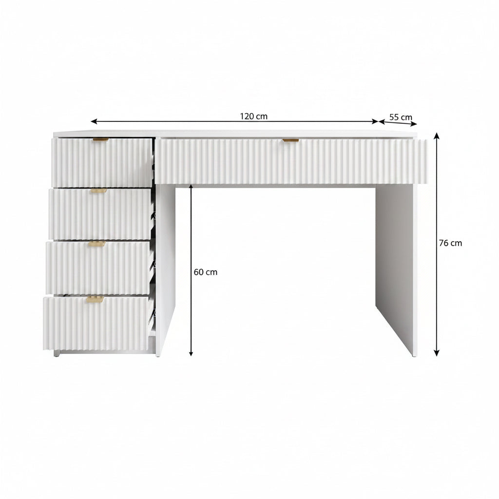 Tavares - Bureau - Zwart - 120x55 cm