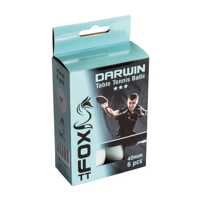 Fox TT Darwin 3 Star Tafeltennisballen (6-pack)