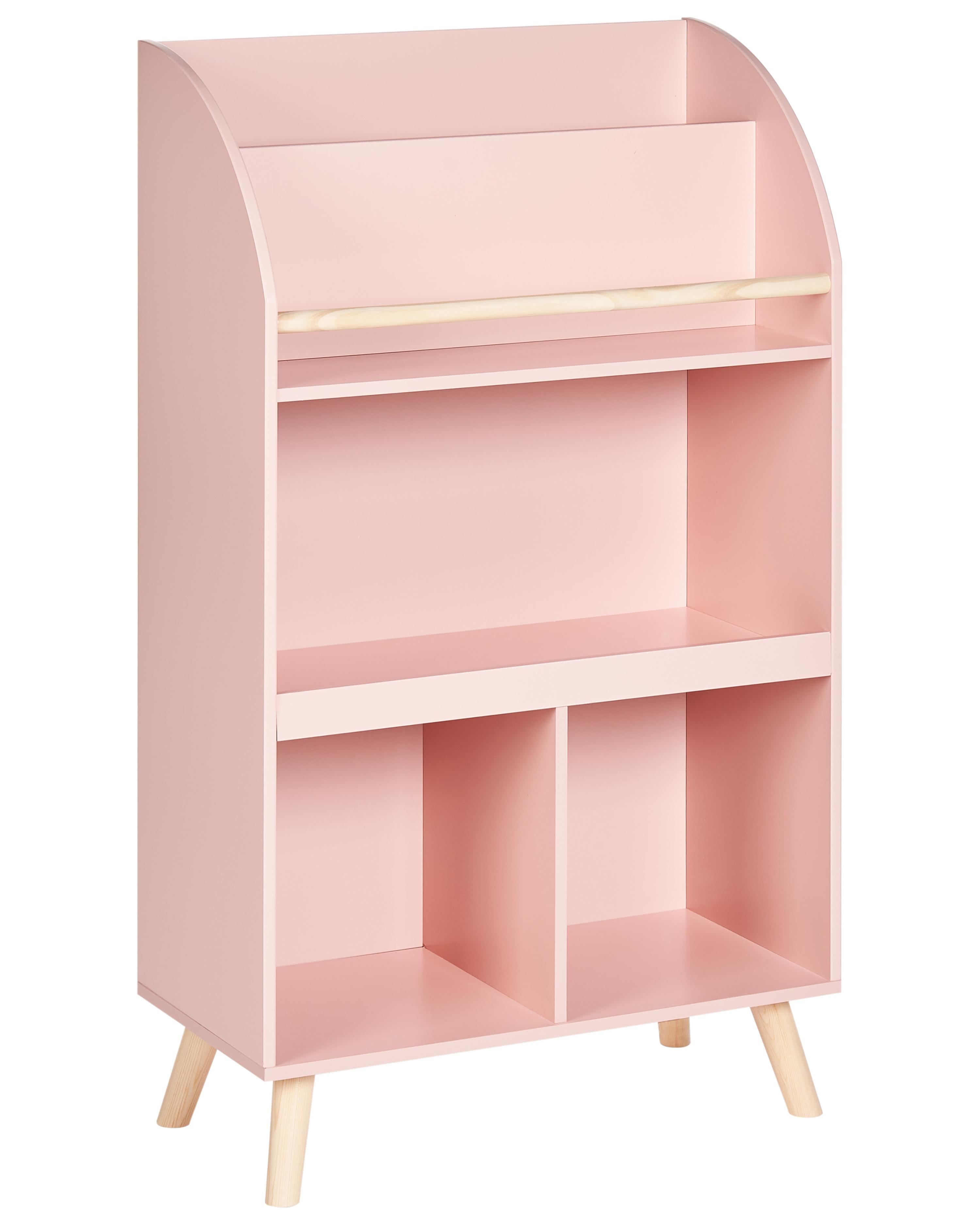 Boekenkast met 3 planken LILOET 102 cm Pastelroze