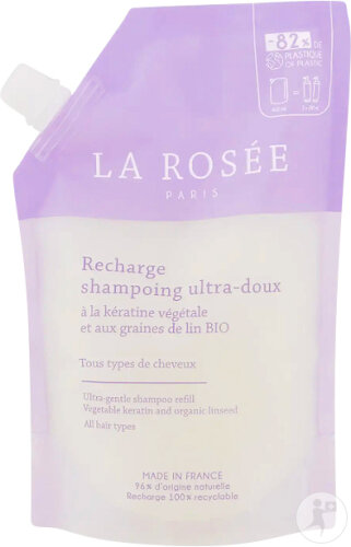 La Rosée Shampoing Ultra-Doux À La Kératine Végétale Et Aux Graines De Lin Bio Recharge 400ml