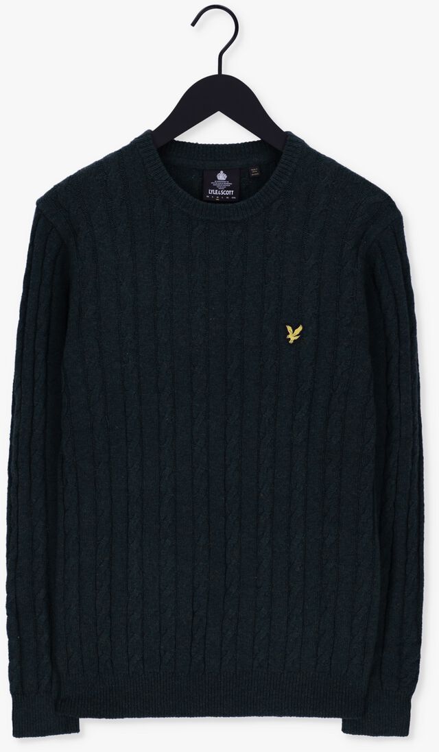 LYLE & SCOTT groene lyle & scott trui cable jumper