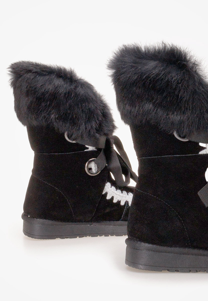 Bottes fourrées femmes noires Livanta