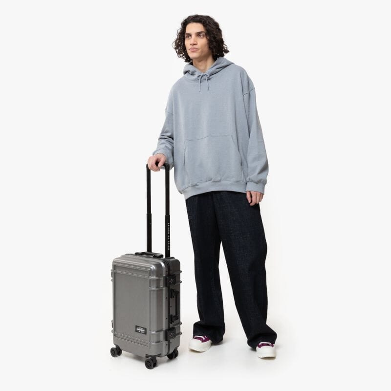 Eastpak Resist'R Case S Trolley 4 Wheels Brushed Metal