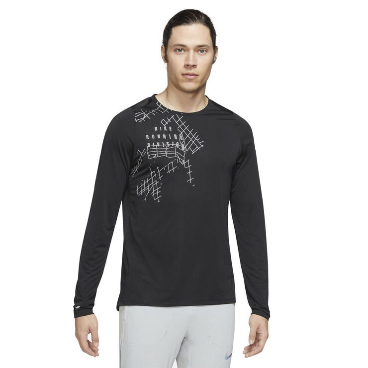 Nike Dri Fit Run Division Rise 365 Flash Lobetroje Sort
