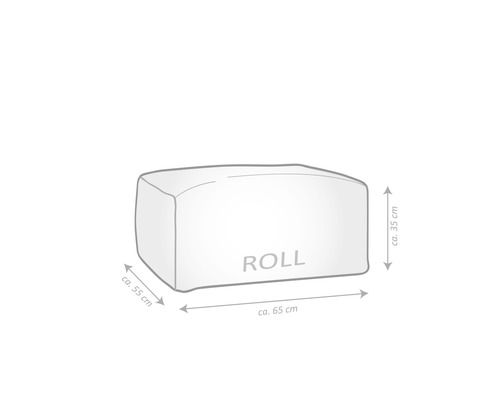 Kruk Zitpunt Rol Softy ca. 100 liter benzine 55x65x35 cm