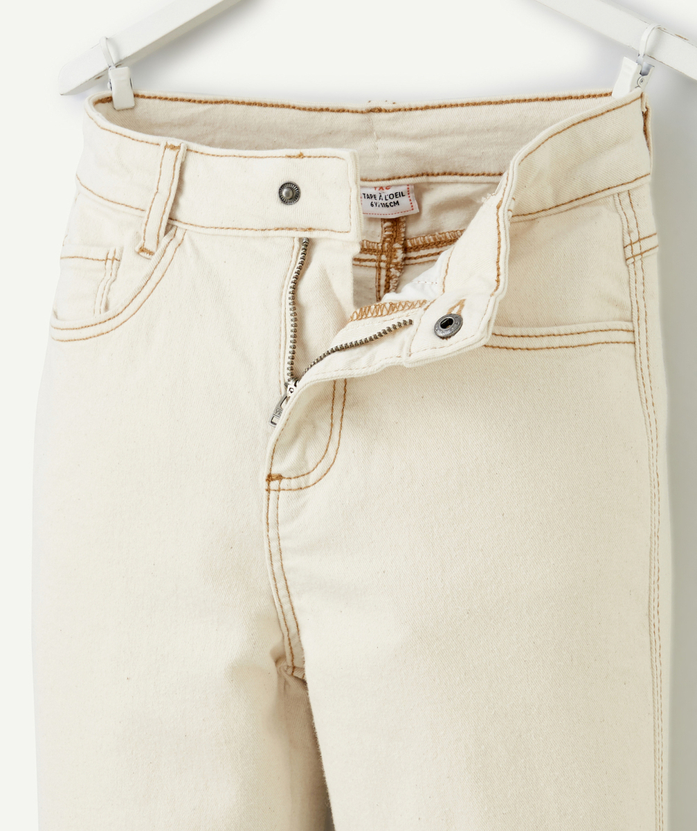 pantalon slouchy garçon sans teinture écru