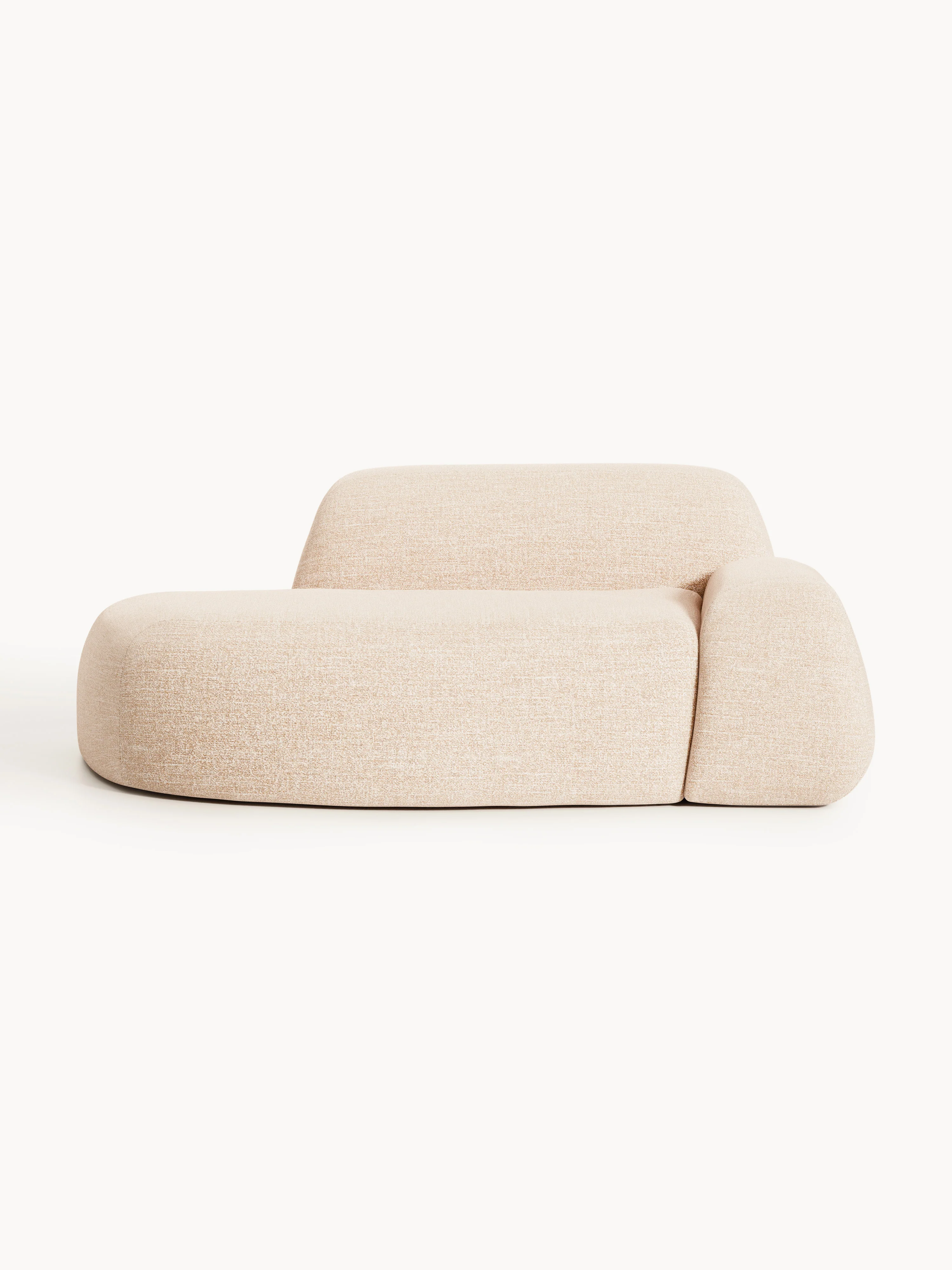 Bouclé bank Wolke (2-zits) met chaise longue