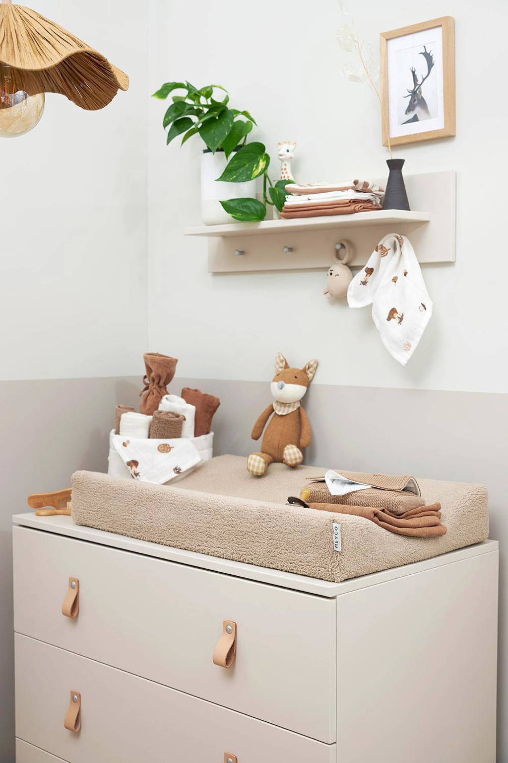 hydrofiel monddoekje Forest Animals 30x30 cm - set van 3 toffee