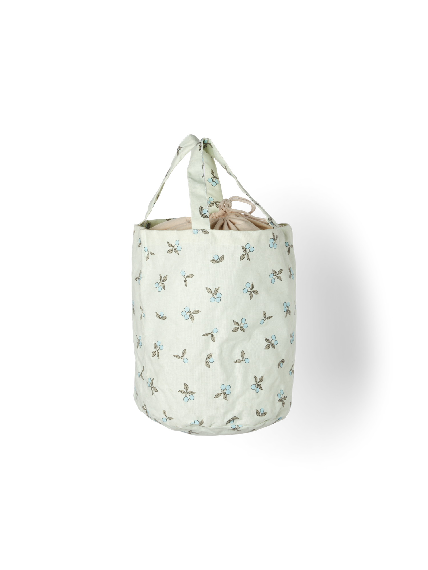 Stofpose med snøre | Bomuld. 30 x 25 cm. | Milky Green