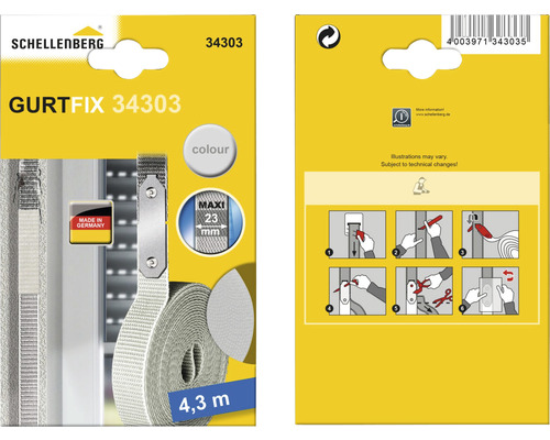 Reparatieset Gurtfix Maxi Schellenberg 34303 grijs