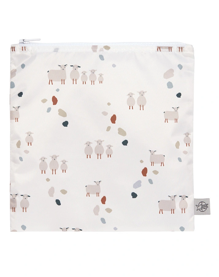 Lunchbag TINY FARMER – SHEEP 2er-Set in weiß