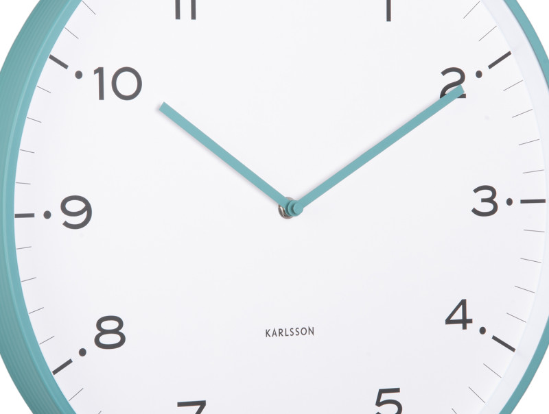 Wall Clock Circus Rings KA6011BL Turquoise blue