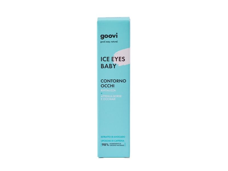 Goovi Augencrème Ice Eyes Baby 15 ml Natürliche Augenpflege gegen Tränensäcke und Augenringe