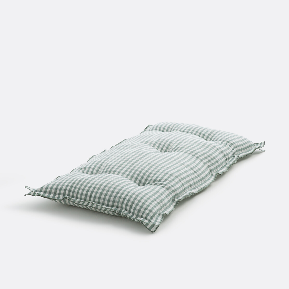 LA REDOUTE INTERIEURS<br>Colchão de chão em guingão, algodão/linho 120 cm, Cottage