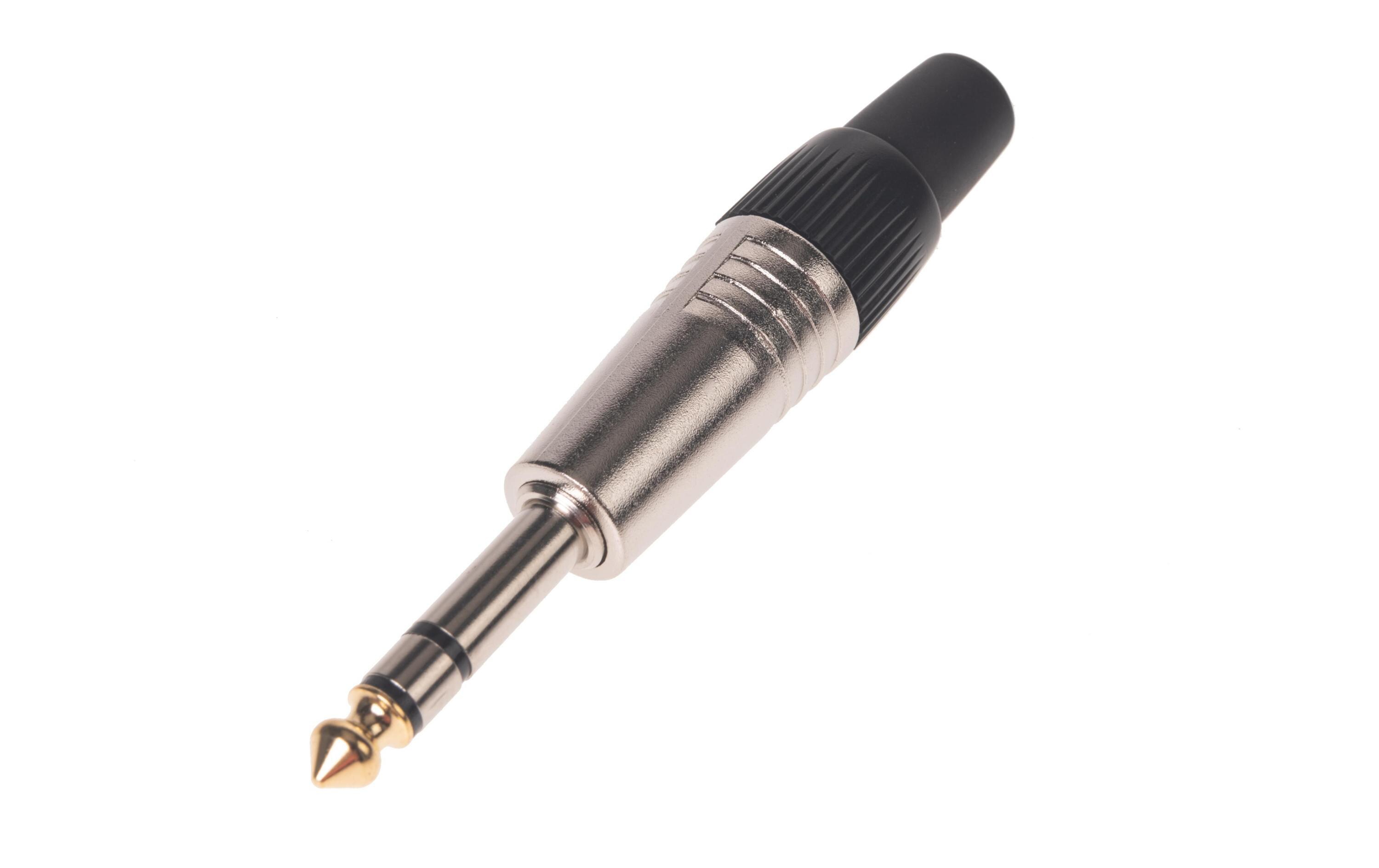 Stecker BC2002NI-M 6.3 mm Stereo Klinkenstecker NickelHochwertiger und robuster Bemero XLR-Stecker