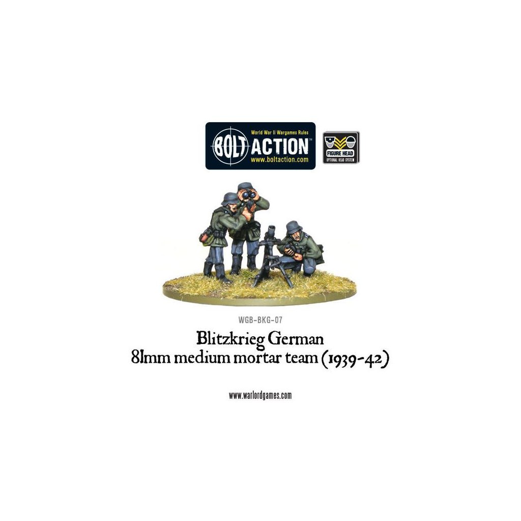 Bolt Action - Blitzkrieg German 81mm Medium Mortar Team (1939-42)