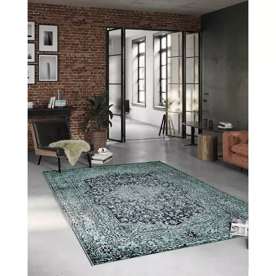 Wecon home Kurzflorteppich 2nd Avenue dunkelgrau,grün