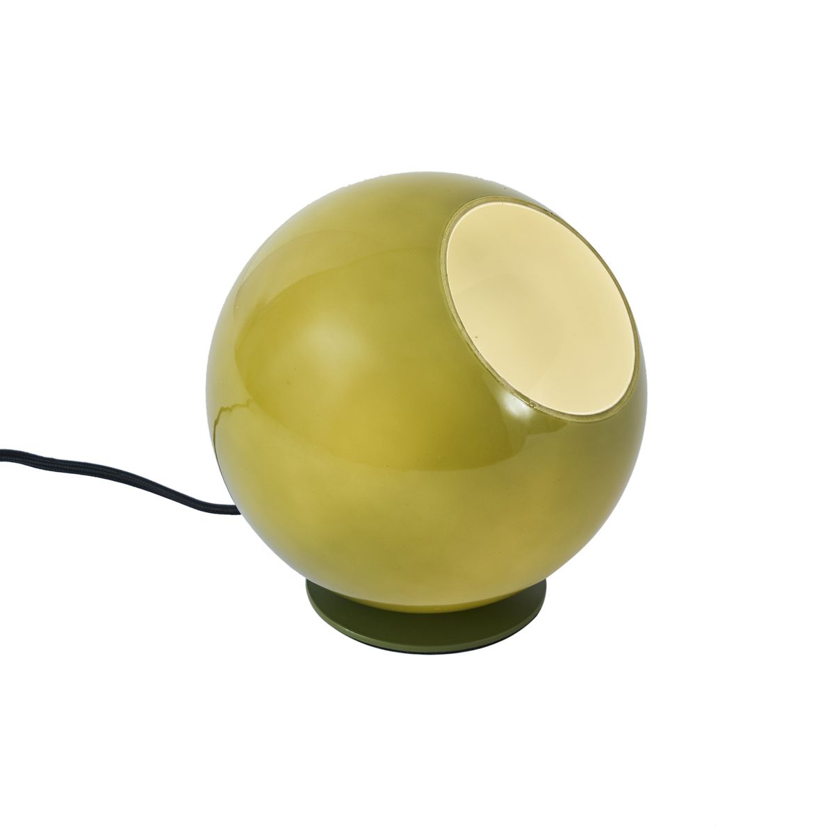 Retro tafellamp groen met glas - Mabel